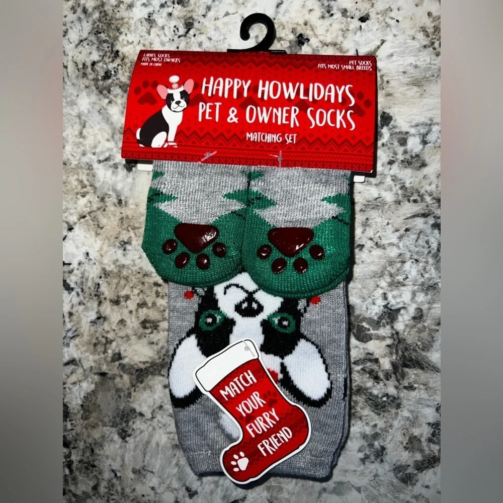 NWT Christmas Pet and Owner Socks